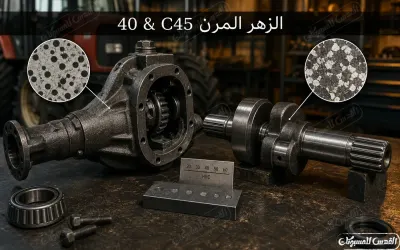 الزهر المرن 40 ضد C45 - القوة والليونة ضد القوة والصلادة القابلة للتصليد! (مع مقارنة كيميائية)