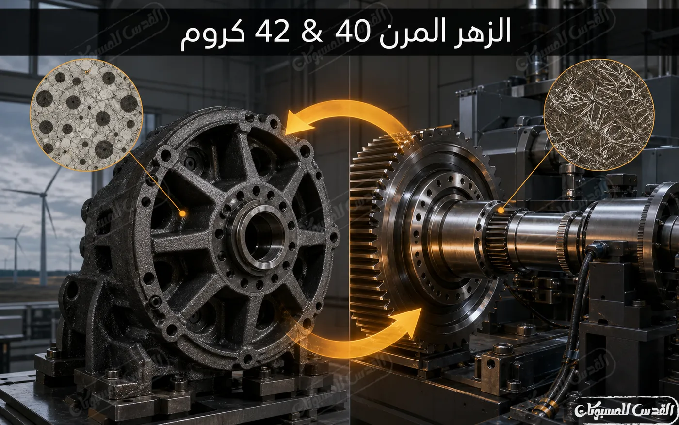 الزهر المرن 40 ضد 42 كروم - القوة والليونة ضد مقاومة التآكل والتعب! (مع مقارنة كيميائية)
