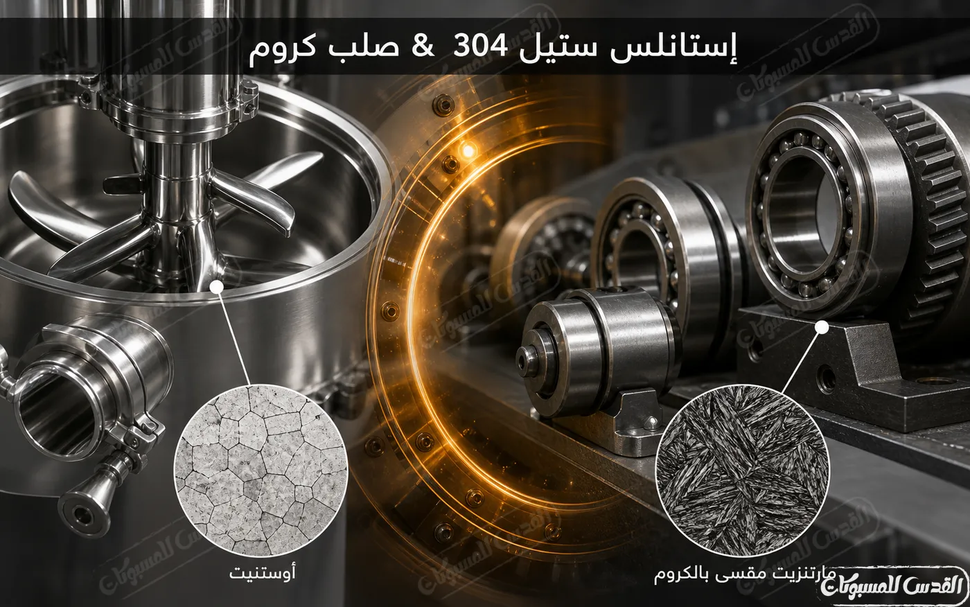 إستانلس ستيل 304 ضد صلب كروم - مقاومة الصدأ ضد مقاومة التآكل والصلادة! (مع مقارنة كيميائية)