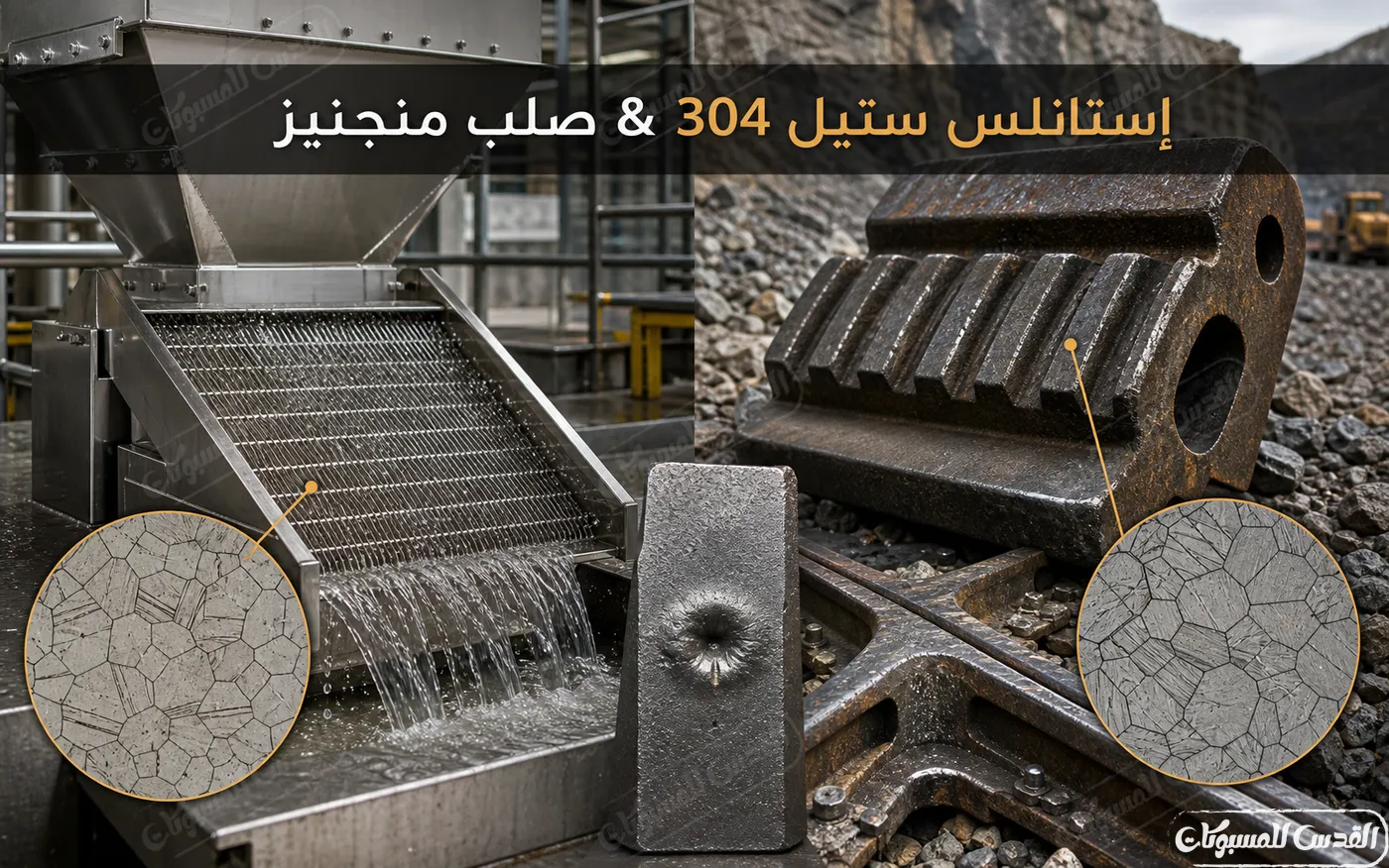 إستانلس ستيل 304 ضد صلب منجنيز - مقاومة الصدأ ضد مقاومة الصدمات والتآكل! (مع مقارنة كيميائية)