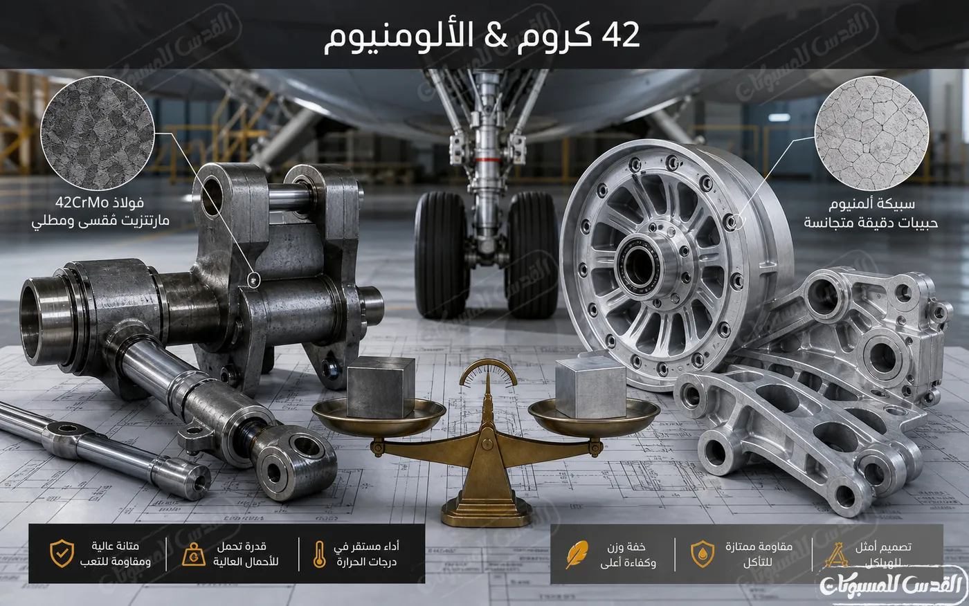 42 كروم ضد ألومنيوم - مقاومة التآكل والتعب ضد الوزن الخفيف! (مع مقارنة كيميائية)