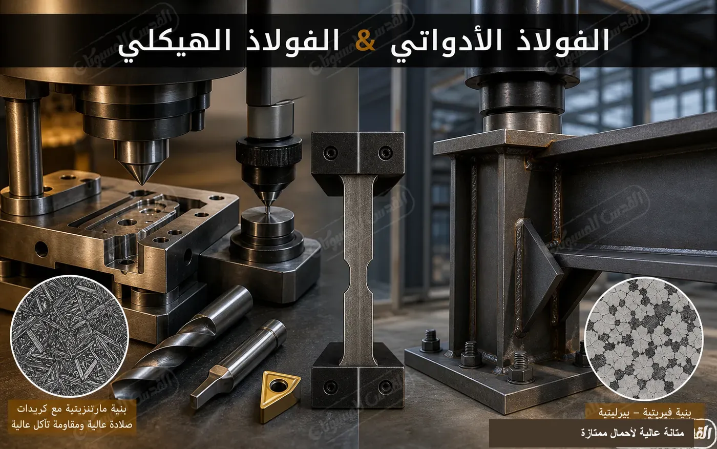 الفولاذ الأدواتي ضد الفولاذ الهيكلي - مقارنة التطبيقات! (مع مقارنة عامة للخواص)