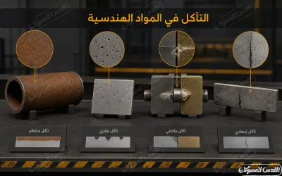 التآكل في المواد الهندسية - فهم الأسباب والأنواع!