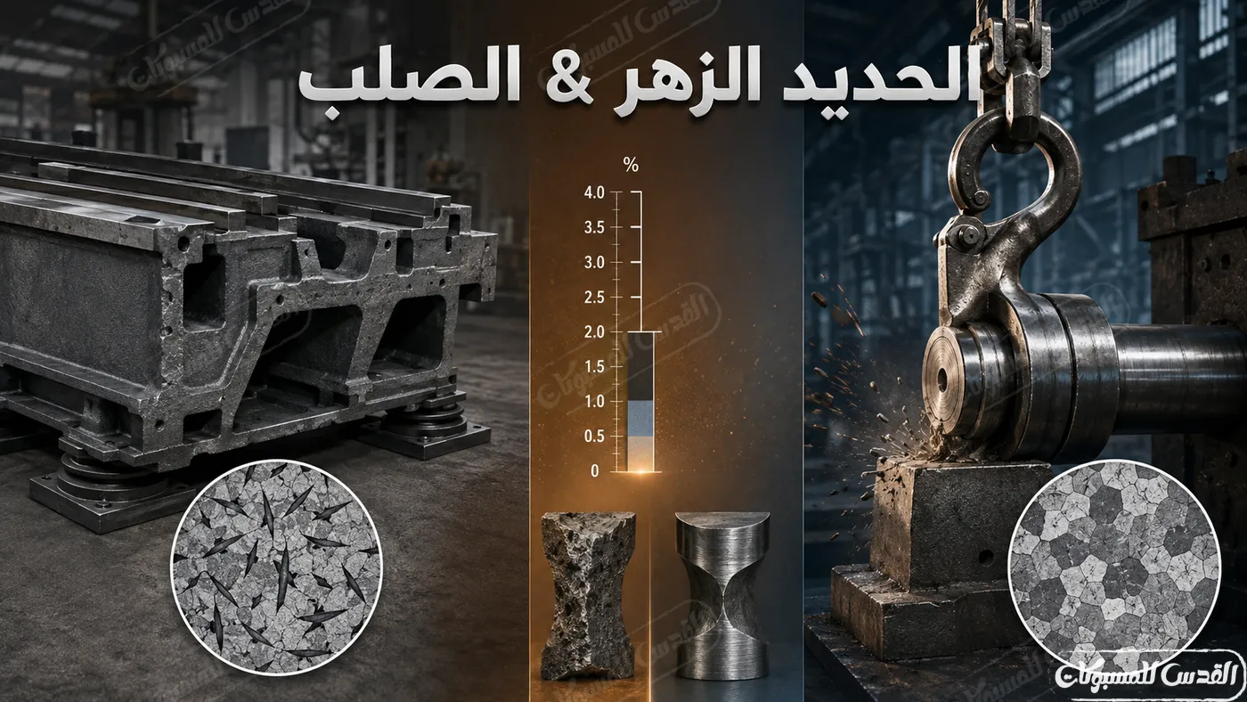 الفرق بين الحديد الزهر والصلب: المقارنة الهندسية الكاملة