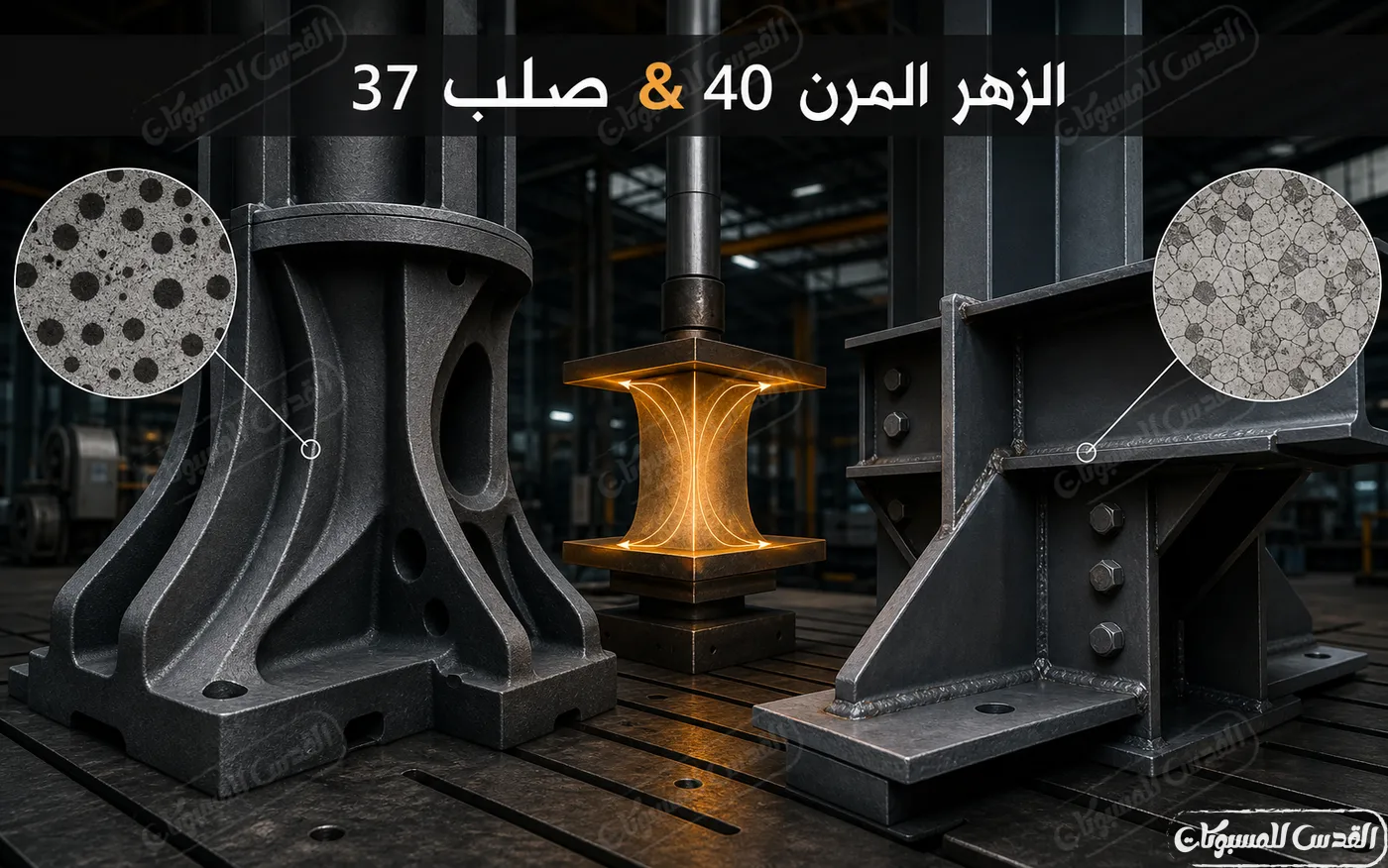 الزهر المرن 40 ضد صلب 37 - مقارنة القوة والتكلفة في الهياكل! (مع مقارنة كيميائية)